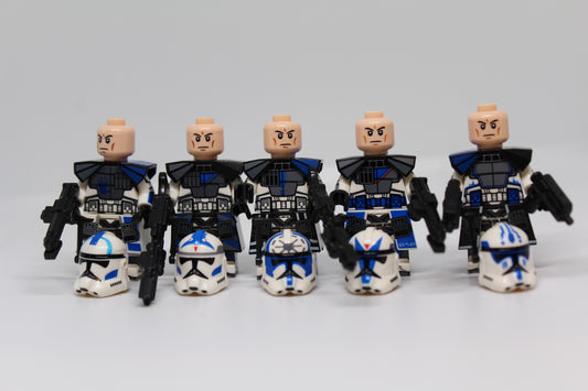 501st Clone Commander Battle Pack- 5 Clone Troopers- Clone Wars Fives Jesse