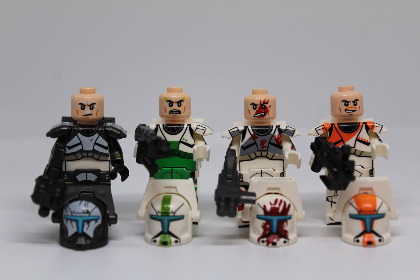 Delta Squad Clone Commando Battle Pack- Custom Clone Wars- Sev Scorch Boss Fixer