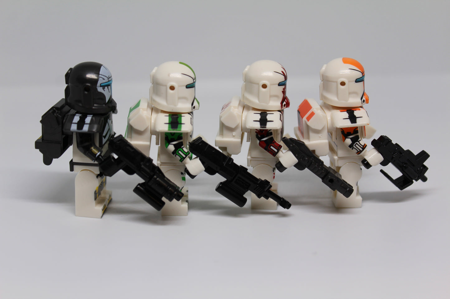 Delta Squad Clone Commando Battle Pack- Custom Clone Wars- Sev Scorch Boss Fixer