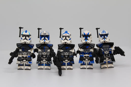 501st Clone Commander Battle Pack- 5 Clone Troopers- Clone Wars Fives Jesse