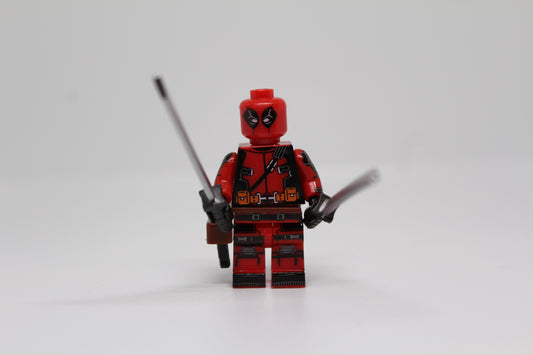 Deadpool CUSTOM Minifigure- 6866- 76178- New Polybag
