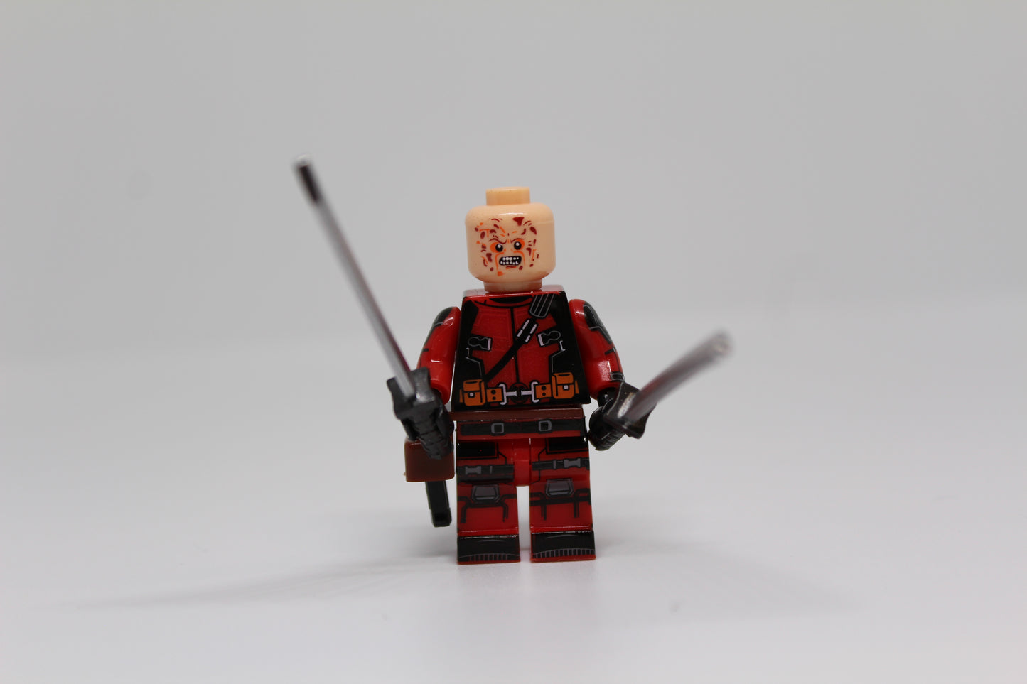 Deadpool CUSTOM Minifigure- 6866- 76178- New Polybag